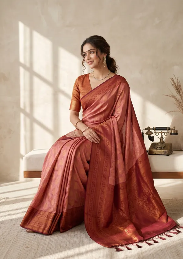 Onion_Pink_Soft_Raw_Silk_Jaal_Saree_With_Matching_Blouse_Piece