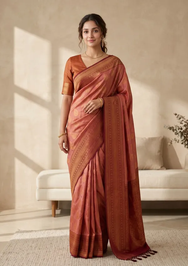 Onion_Pink_Soft_Raw_Silk_Jaal_Saree_With_Matching_Blouse_Piece
