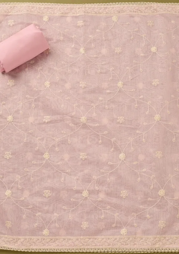 Baby_Pink_Cotton_Threadwork_Unstitched_Dress_Material_With_Matching_Bottom_And_Dupatta