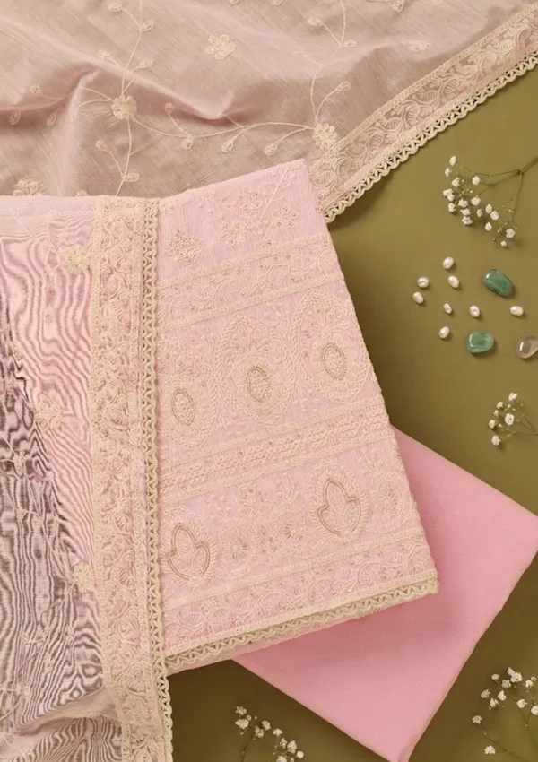 Baby_Pink_Cotton_Threadwork_Unstitched_Dress_Material_With_Matching_Bottom_And_Dupatta