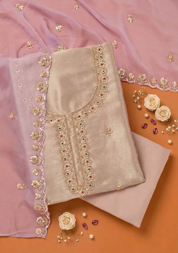 Lavender_Tissue_Cutdana_Unstitched_Dress_Material_With_Matching_Bottom_And_Dupatta