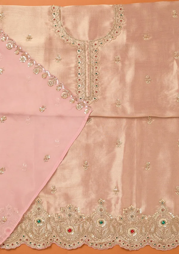 Baby_Pink_Tissue_Cutdana_Unstitched_Dress_Material_With_Matching_Bottom_And_Dupatta