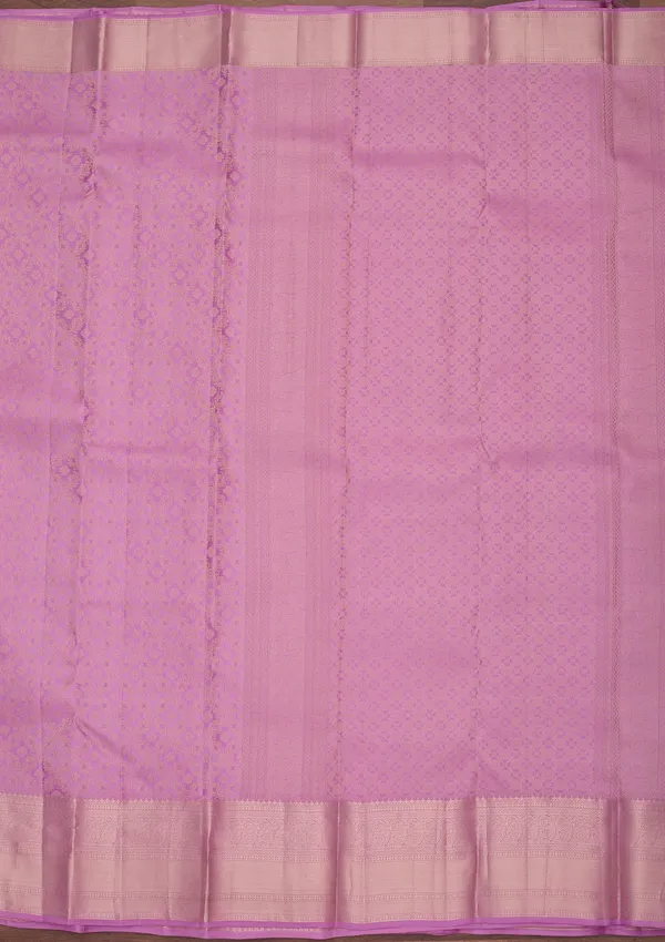 Light_Lavender_Silk_Jaal_Gold_Zariwork_Saree_With_Matching_Blouse_Piece