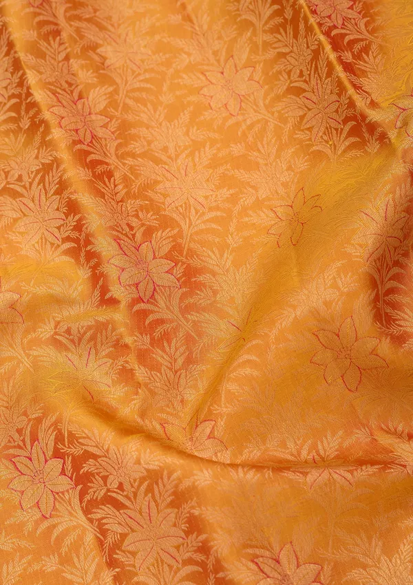 Mustard_Silk_Jaal_Gold_Zariwork_Saree_With_Matching_Blouse_Piece
