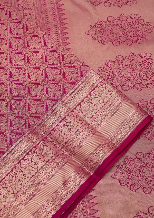 Lavender_Silk_Jaal_Gold_Zariwork_Saree_With_Matching_Blouse_Piece