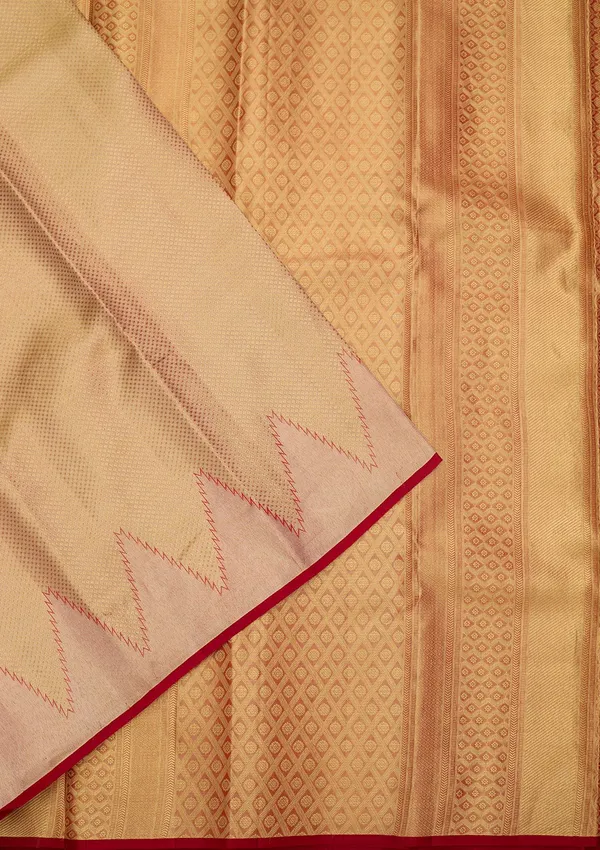 Gold_Silk_Jaal_Gold_Zariwork_Saree_With_Matching_Blouse_Piece