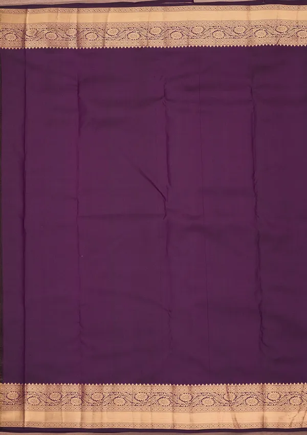 Purple_Silk_Buti_Zariwork_Saree_With_Matching_Blouse_Piece