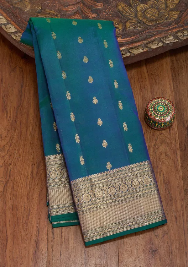 Blue_Kanjivaram_Pure_Silk_Saree