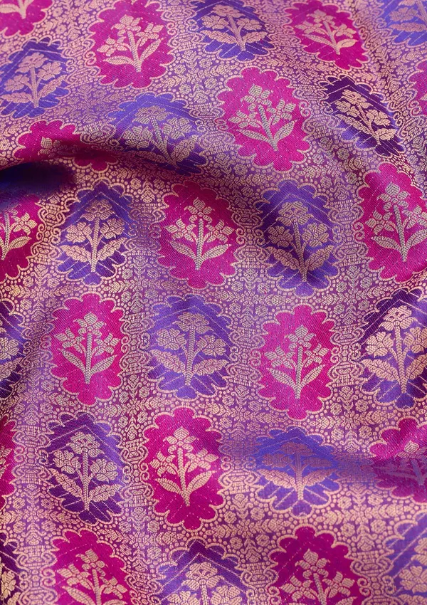 Purple_Silk_Jaal_Gold_Zariwork_Saree_With_Matching_Blouse_Piece