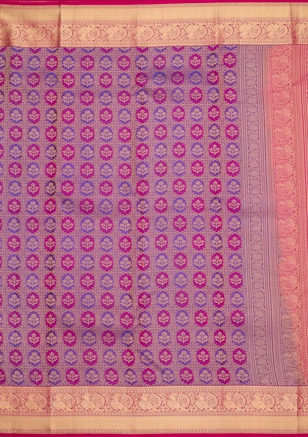 Purple_Silk_Jaal_Gold_Zariwork_Saree_With_Matching_Blouse_Piece