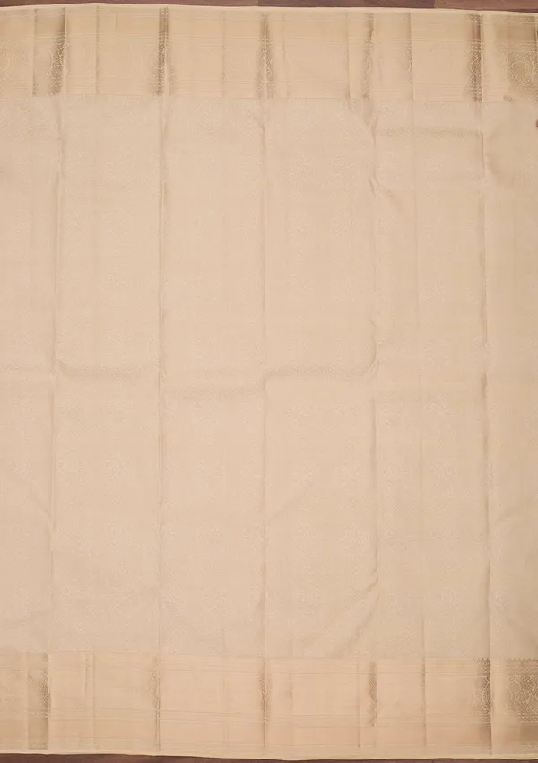 Cream_Silk_Jaal_Silver_Zariwork_Saree_With_Matching_Blouse_Piece