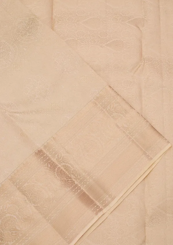 Cream_Silk_Jaal_Silver_Zariwork_Saree_With_Matching_Blouse_Piece