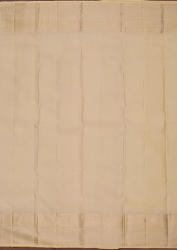Cream_Silk_Jaal_Silver_Zariwork_Saree_With_Matching_Blouse_Piece