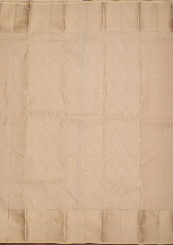 Cream_Silk_Jaal_Silver_Zariwork_Saree_With_Matching_Blouse_Piece
