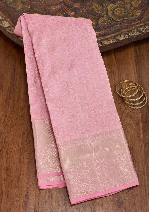 Pink_Kanjivaram_Pure_Silk_Saree