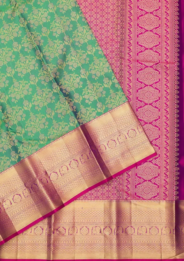 Rama_Green_Dharmavaram_Pure_Silk_Saree