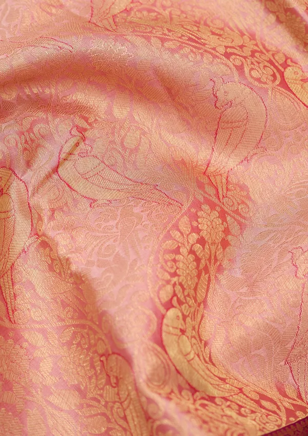 Pink_Kanjivaram_Pure_Silk_Saree
