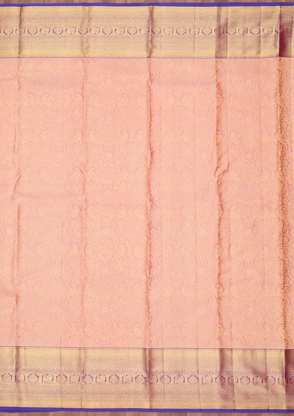 Pink_Kanjivaram_Pure_Silk_Saree