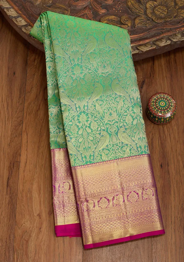 Rama_Green_Kanjivaram_Pure_Silk_Saree