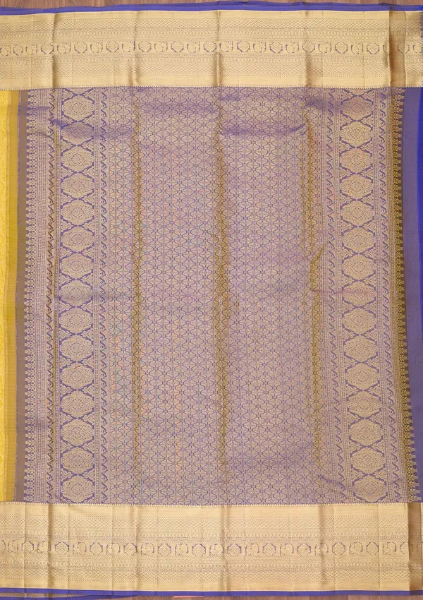 Yellow_Silk_Jaal_Saree_With_Matching_Blouse_Piece