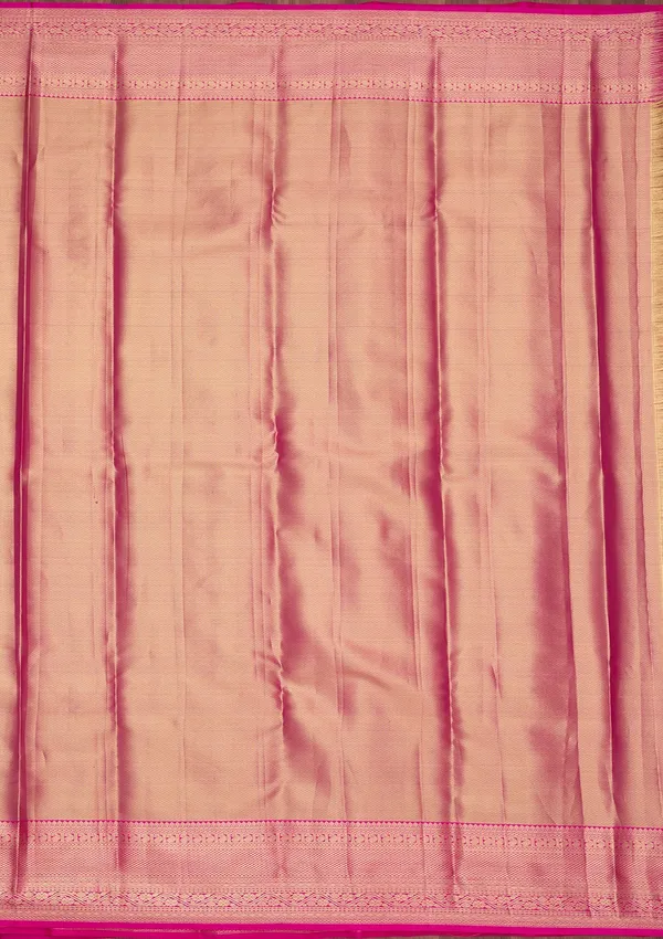 Pink_Silk_Jaal_Saree_With_Matching_Blouse_Piece