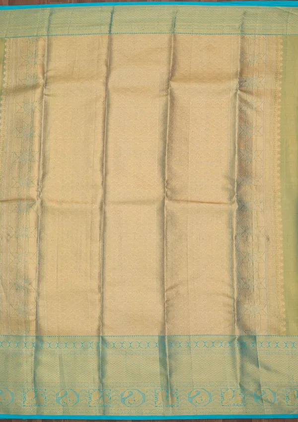 Sea_Green_Silk_Jaal_Saree_With_Matching_Blouse_Piece