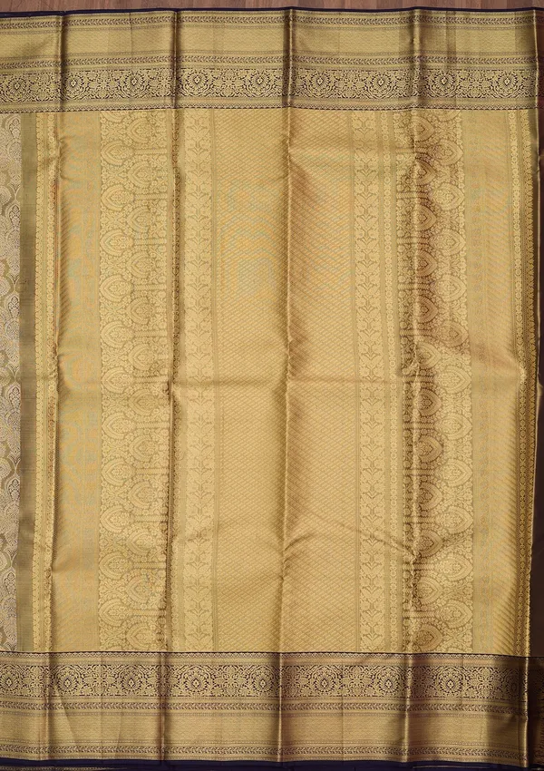 Grey_Silk_Jaal_Saree_With_Matching_Blouse_Piece