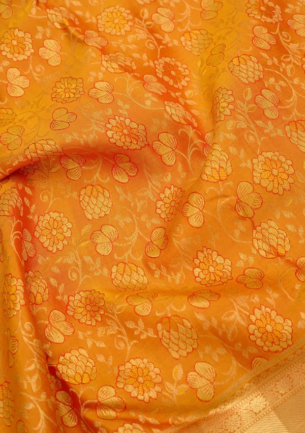 Mustard_Silk_Jaal_Saree_With_Matching_Blouse_Piece