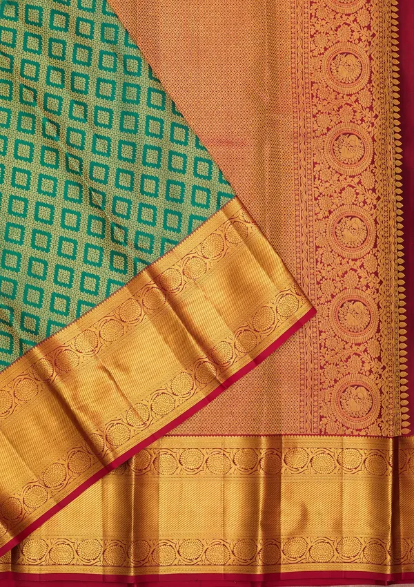 Rama_Green_Dharmavaram_Pure_Silk_Saree