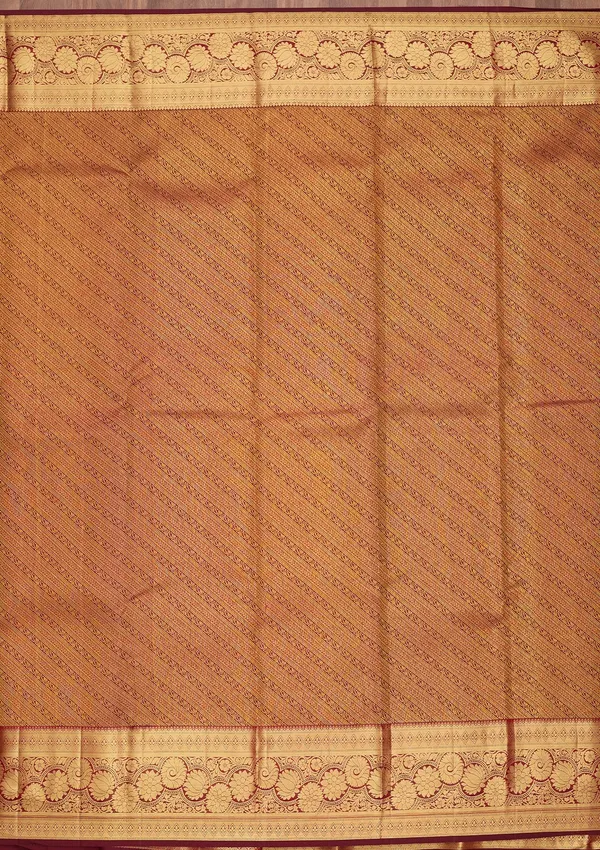 Maroon_Dharmavaram_Pure_Silk_Saree