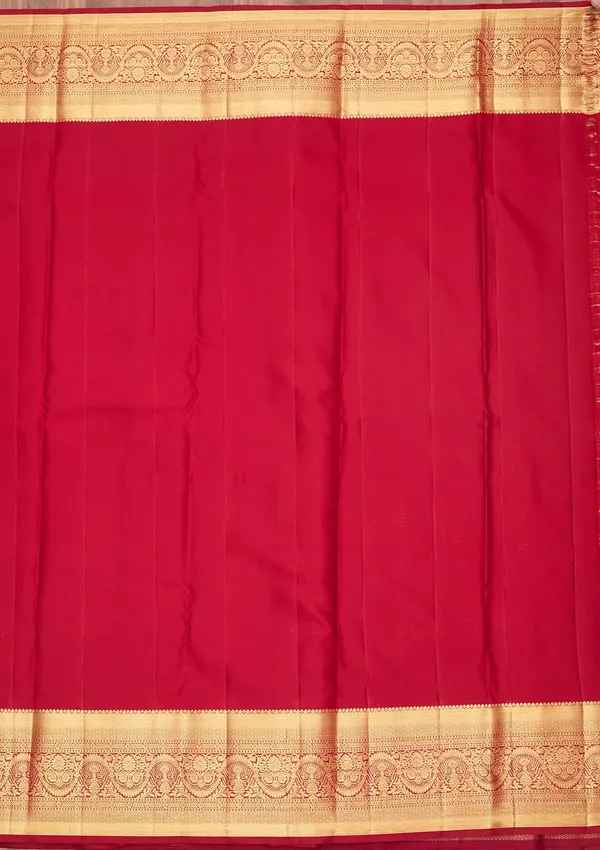 Maroon_Dharmavaram_Pure_Silk_Saree