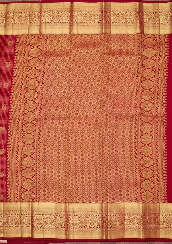 Maroon_Dharmavaram_Pure_Silk_Saree