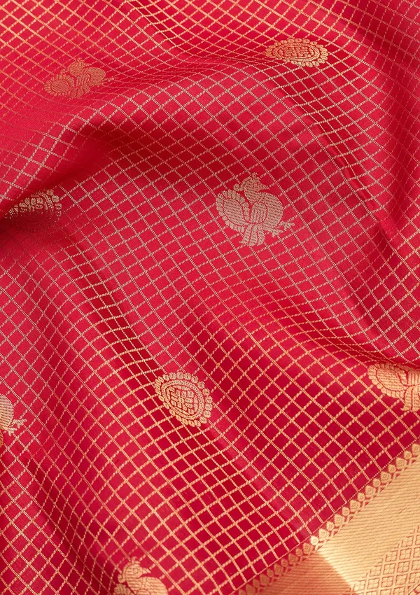 Maroon_Dharmavaram_Pure_Silk_Saree