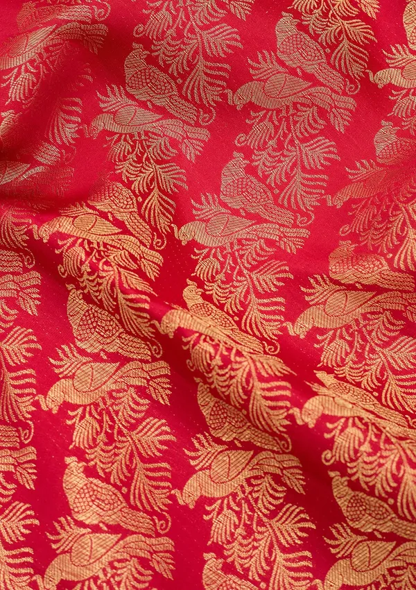 Maroon_Dharmavaram_Pure_Silk_Saree