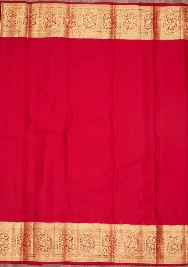 Maroon_Dharmavaram_Pure_Silk_Saree