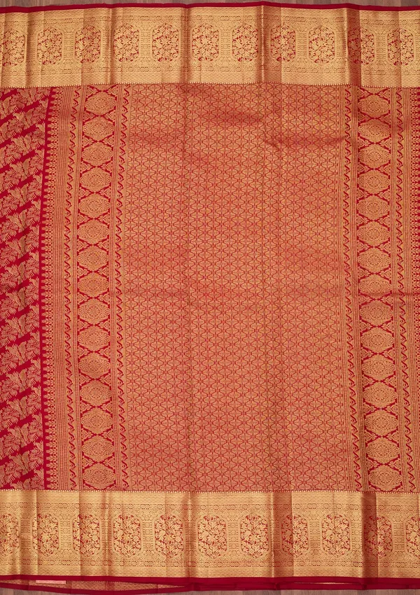 Maroon_Dharmavaram_Pure_Silk_Saree