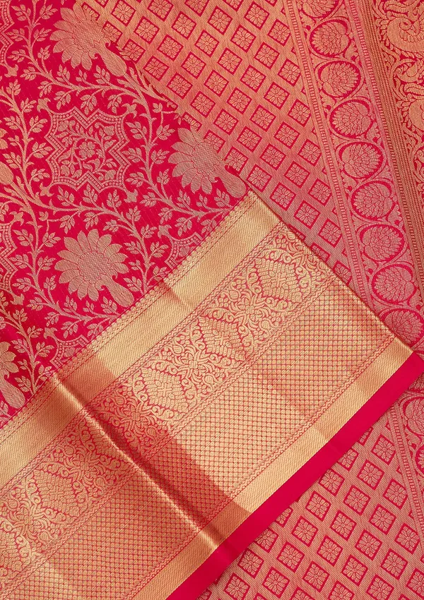 Rani_Pink_Dharmavaram_Pure_Silk_Saree