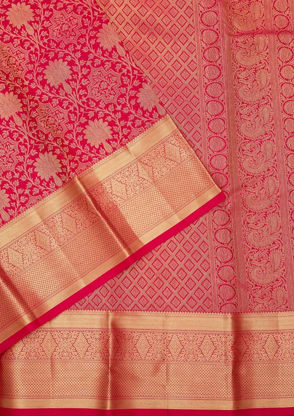 Rani_Pink_Dharmavaram_Pure_Silk_Saree