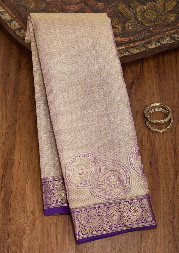 Purple_Dharmavaram_Pure_Silk_Saree