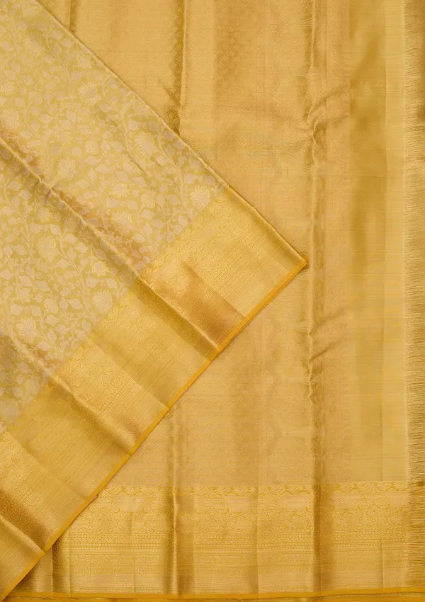 Yellow_Silk_Jaal_Saree_With_Matching_Blouse_Piece