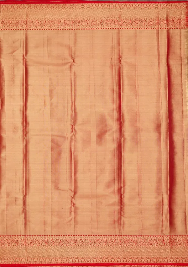 Red_Silk_Jaal_Saree_With_Matching_Blouse_Piece