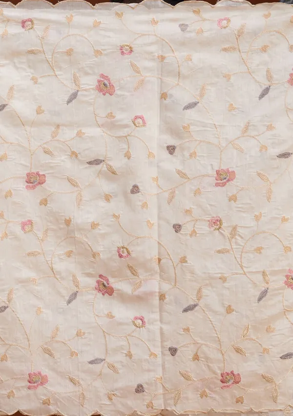 Cream_Chanderi_Threadwork_Straight_Kurta_With_Regular_Pant_And_Dupatta