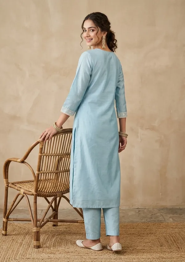 Sky_Blue_Chanderi_Threadwork_Straight_Kurta_With_Regular_Pant_And_Dupatta