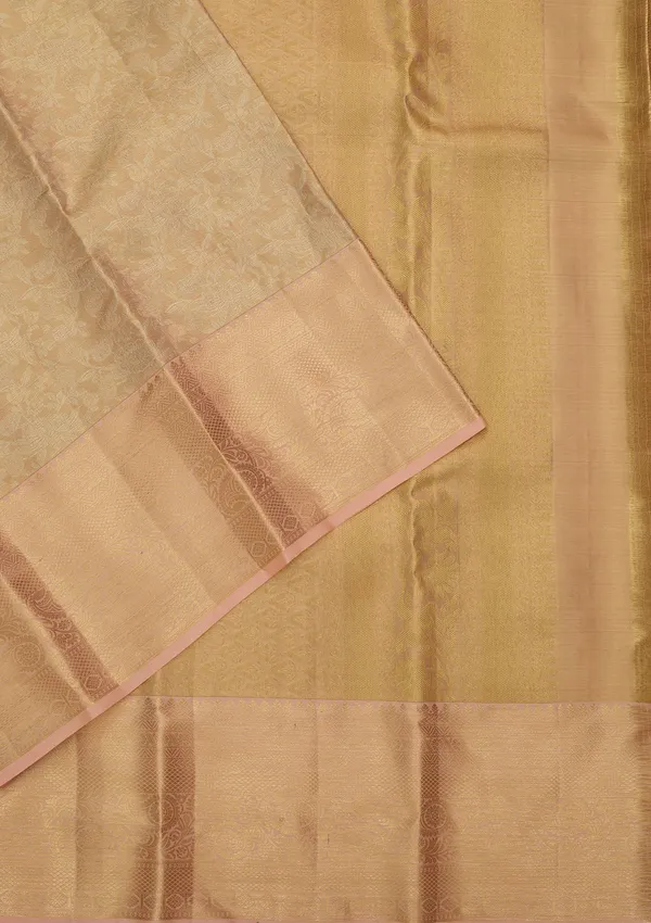 Peach_Silk_Jaal_Saree_With_Matching_Blouse_Piece