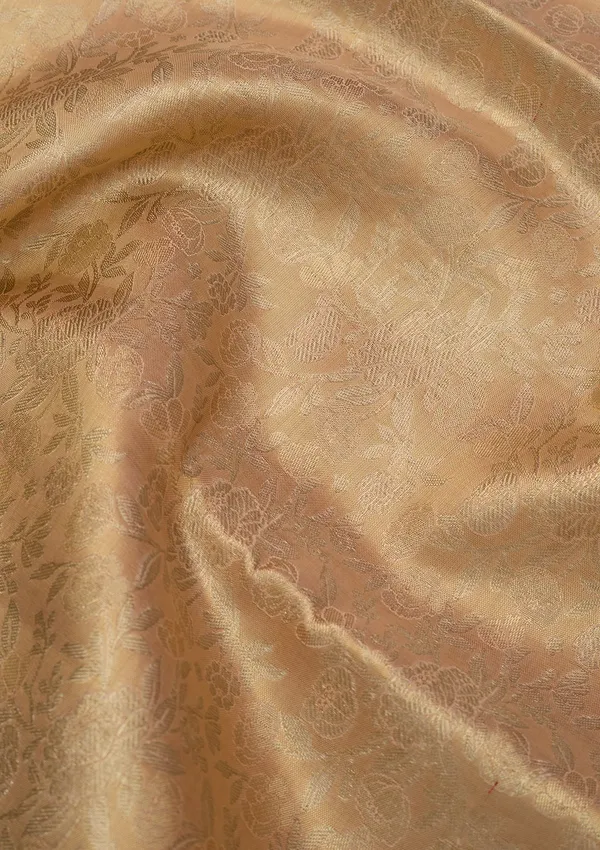 Peach_Silk_Jaal_Saree_With_Matching_Blouse_Piece