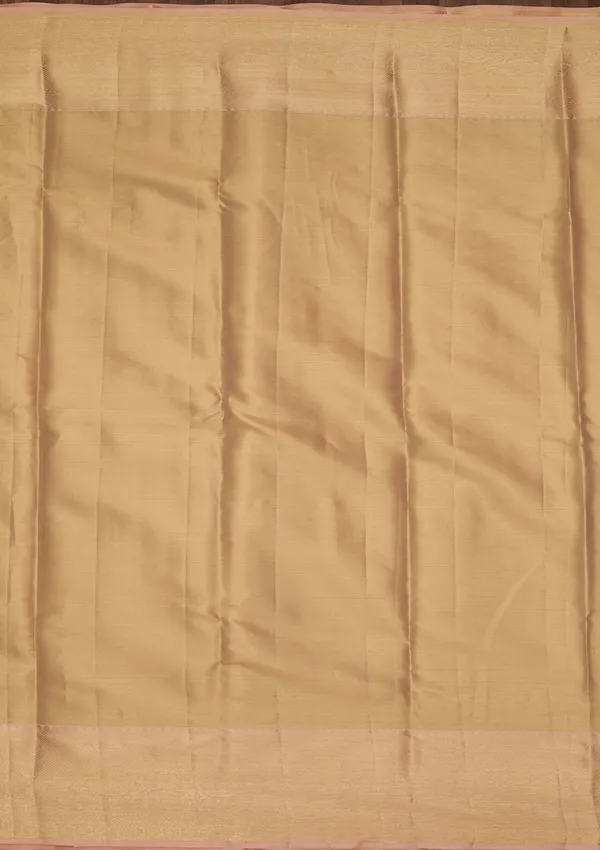 Peach_Silk_Jaal_Saree_With_Matching_Blouse_Piece