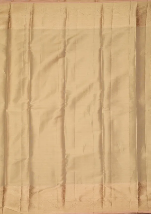 Gold_Silk_Jaal_Saree_With_Matching_Blouse_Piece
