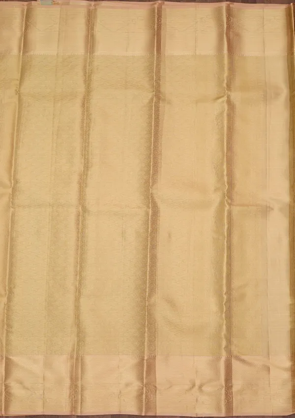 Gold_Silk_Jaal_Saree_With_Matching_Blouse_Piece