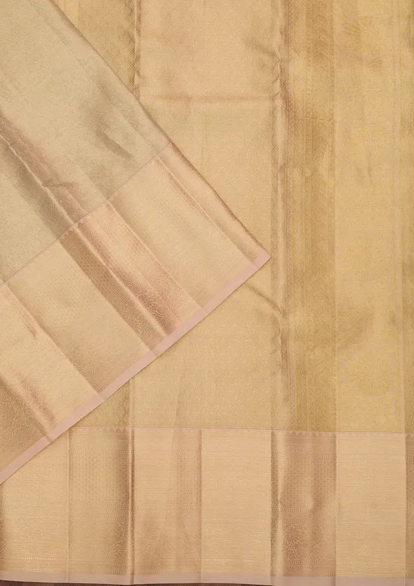 Beige_Silk_Jaal_Saree_With_Matching_Blouse_Piece