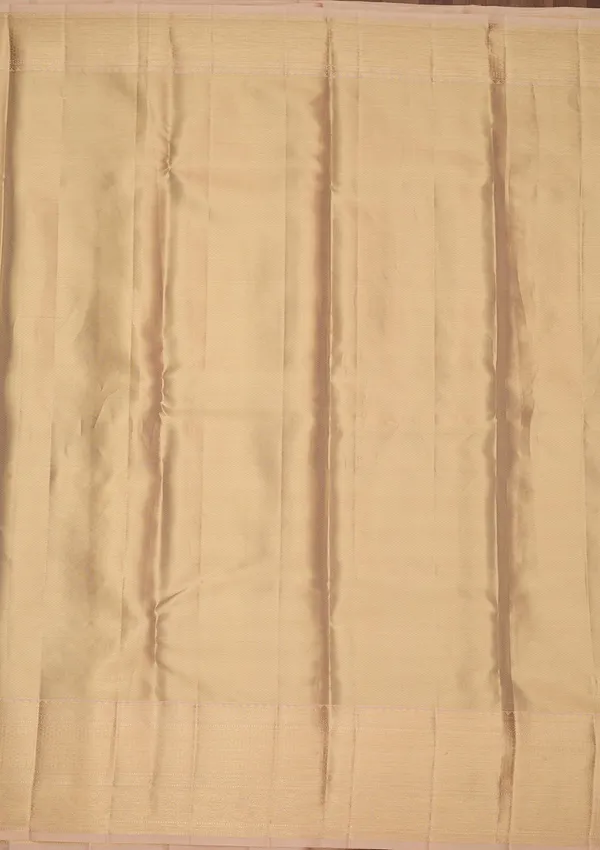 Beige_Silk_Jaal_Saree_With_Matching_Blouse_Piece